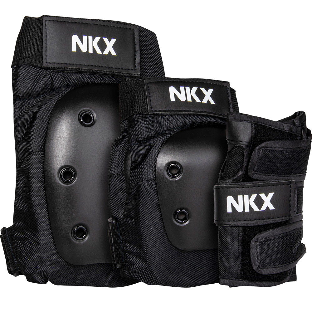 NKX 3-Pack Pro Skyddsset - Knäskydd, Armbågsskydd och Handledsskydd