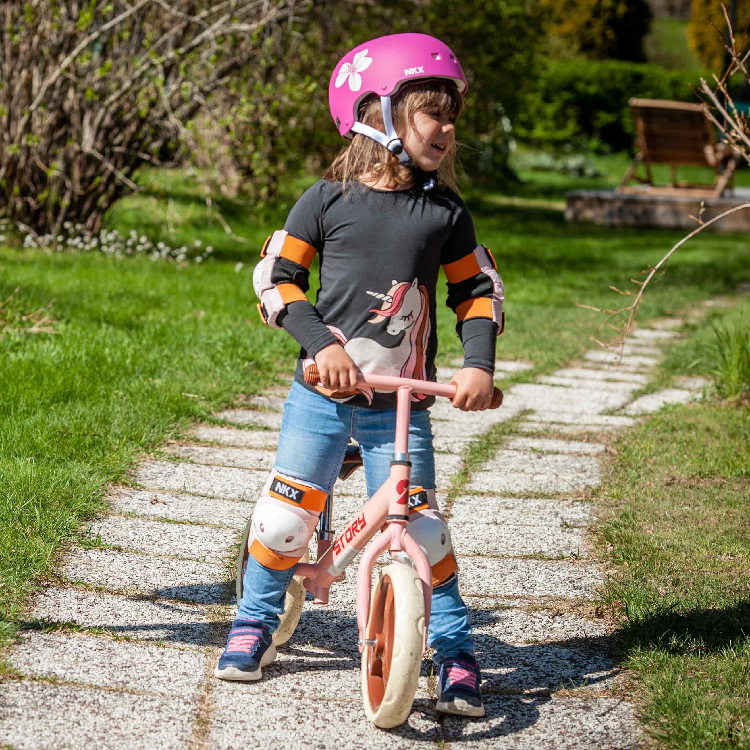 NKX 3-Pack Pro Barn Skyddsset - Knäskydd, Armbågsskydd och Handledsskydd