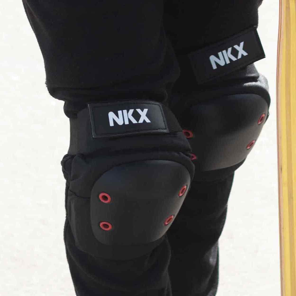 NKX 3-Pack Pro Skyddsset - Knäskydd, Armbågsskydd och Handledsskydd