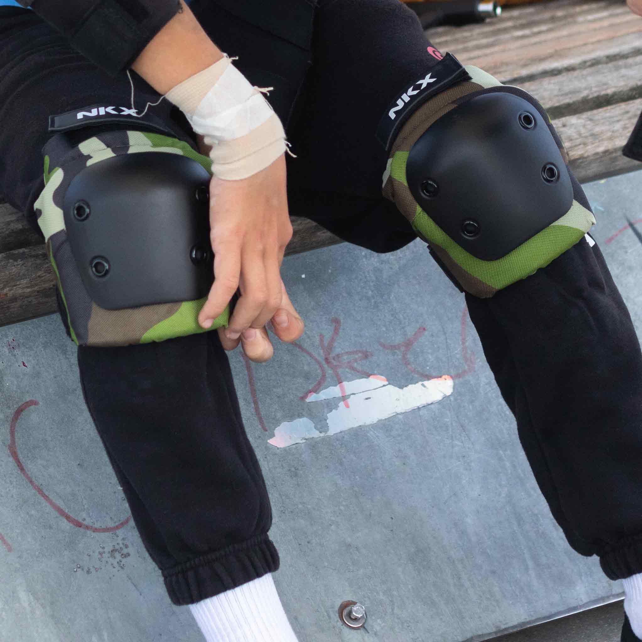 NKX 3-Pack Pro Skyddsset - Knäskydd, Armbågsskydd och Handledsskydd