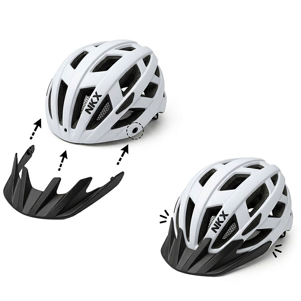 NKX City LED Cykelhjälm med inbyggt ljus