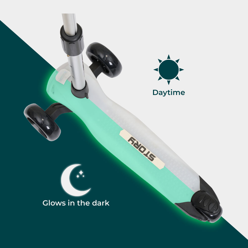 Story Mini Friends LED deluxe 3-hjulig barnsparkcykel