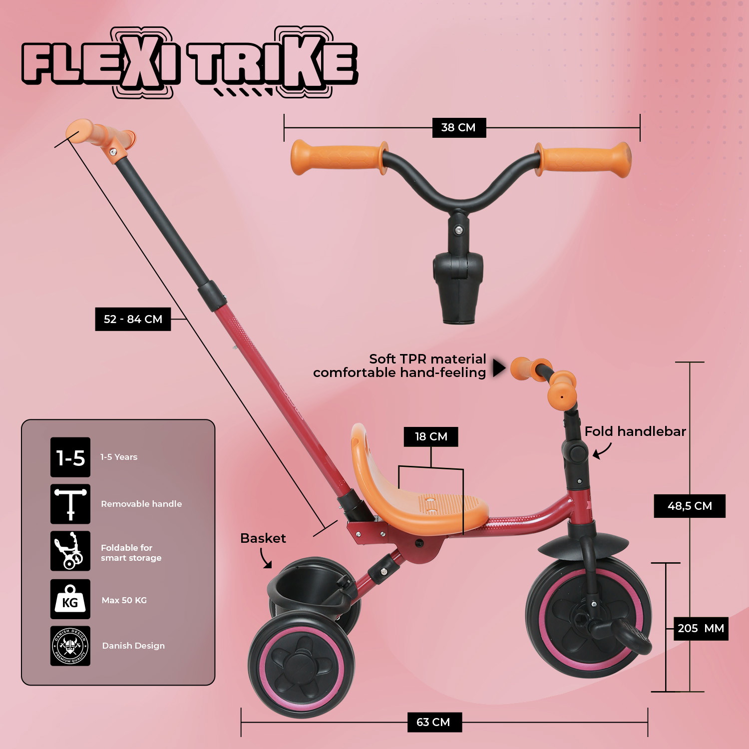  Story Flexi Trehjuling cykel