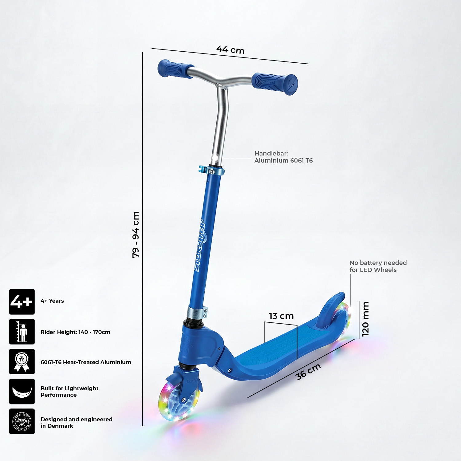 Story Flip Vikbar LED Sparkcykel