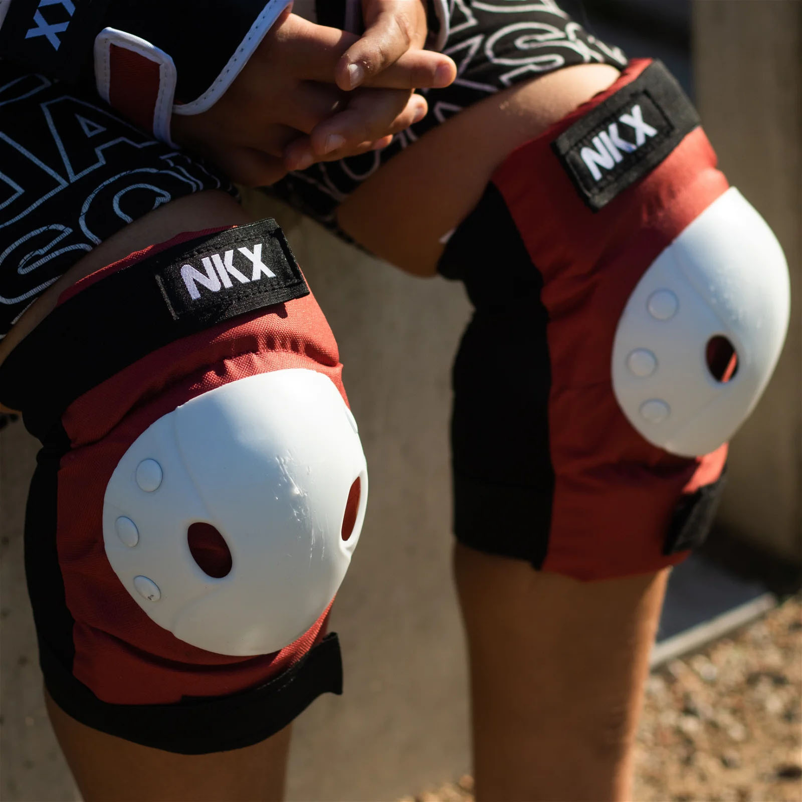 NKX 3-Pack Pro Barn Skyddsset - Knäskydd, Armbågsskydd och Handledsskydd