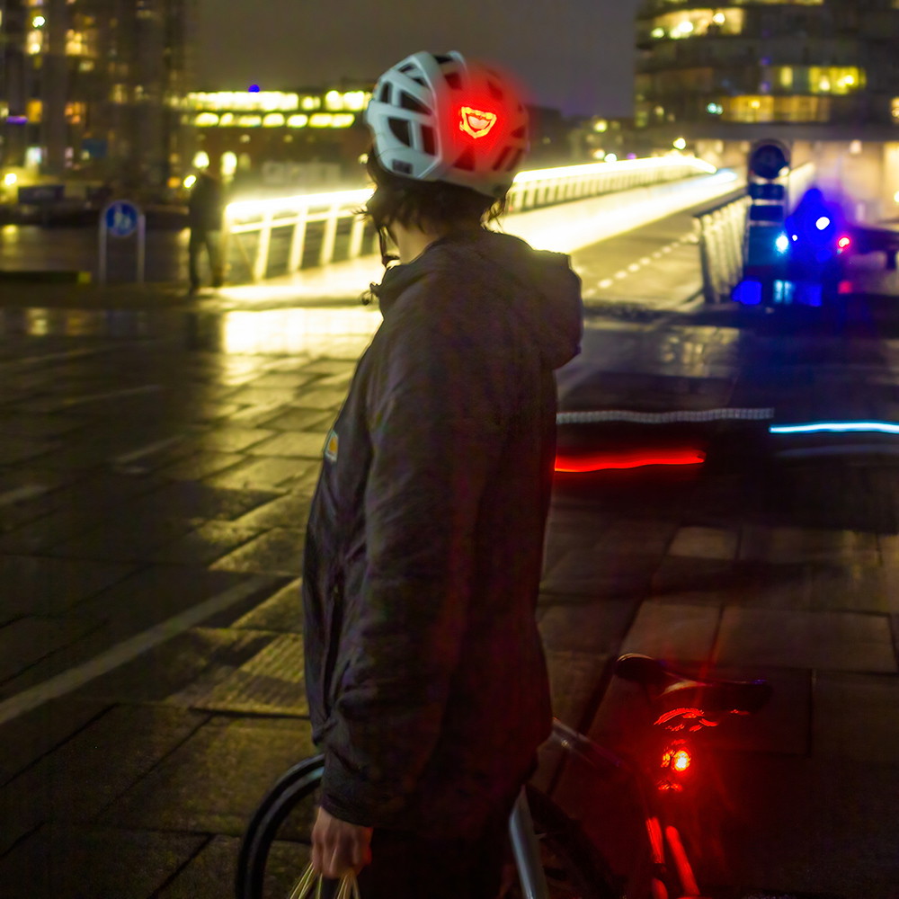 NKX City LED Cykelhjälm med inbyggt ljus