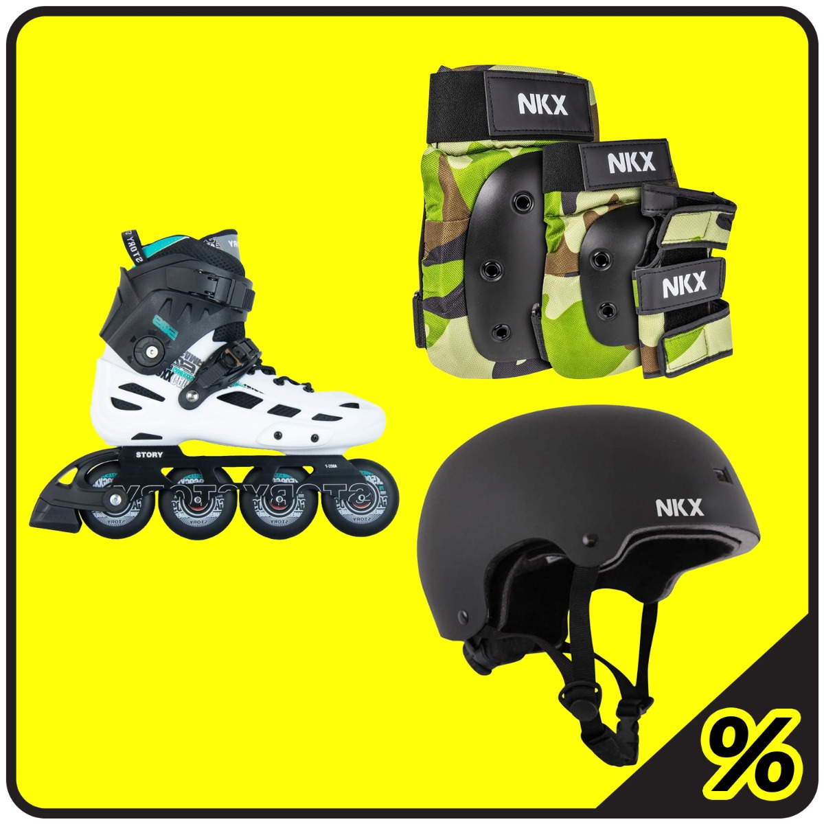 25% Extra Rabatt Nybörjarpaket Rullskridskor