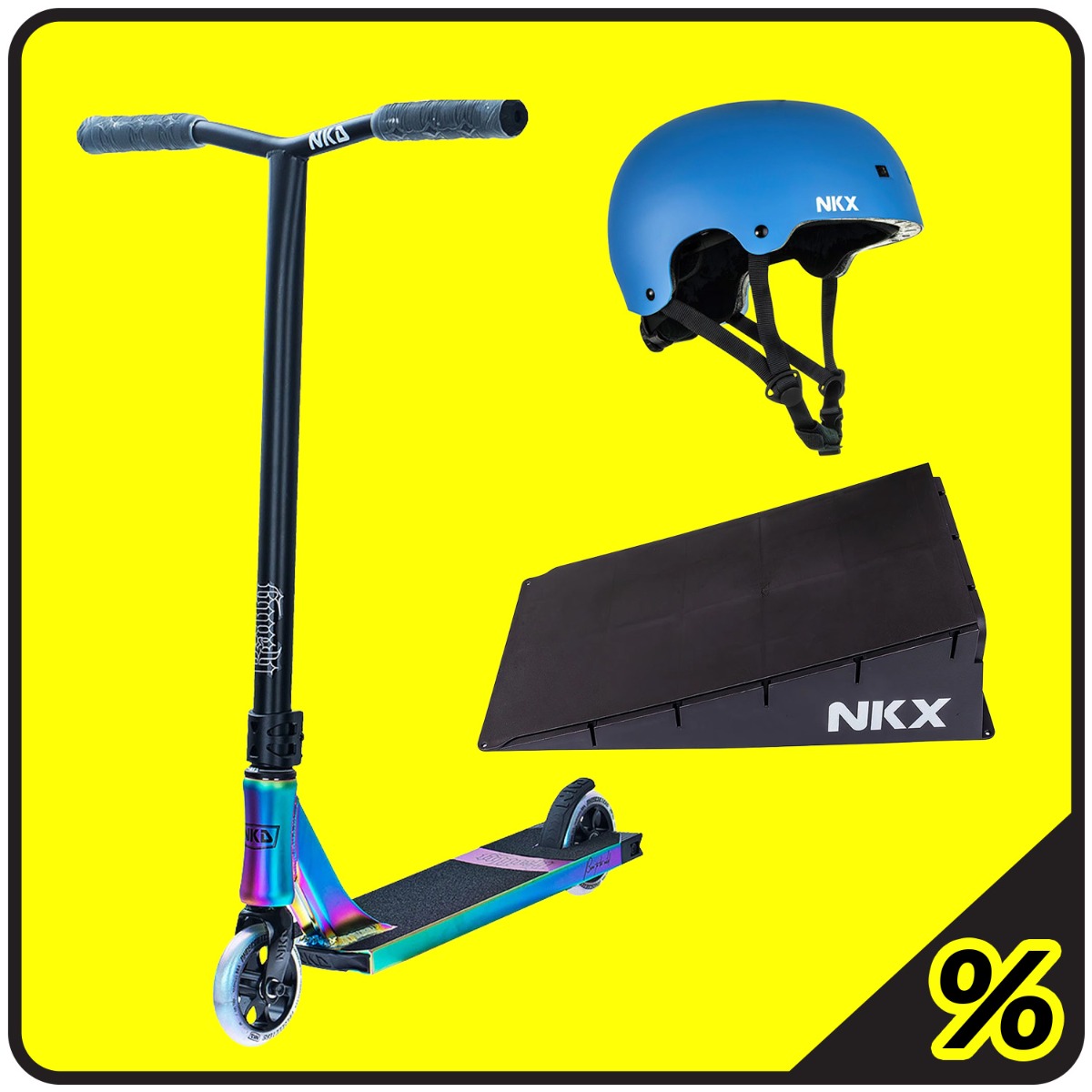 10% Extra Rabatt – Trick Sparkcykel, Ramp & Hjälm Paket – Nybörjare 5–10 år