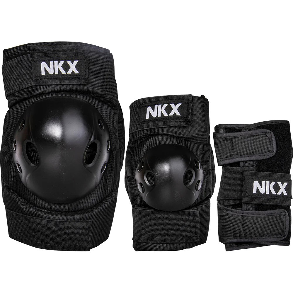 NKX 3-Pack Pro Barn Skyddsset - Knäskydd, Armbågsskydd och Handledsskydd