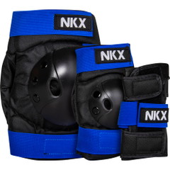 NKX 3-Pack Pro Barn Skyddsset - Knäskydd, Armbågsskydd och Handledsskydd