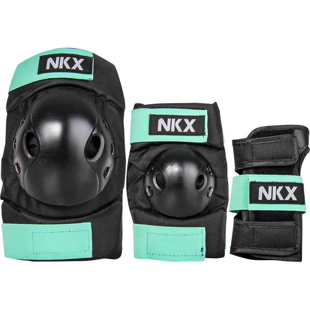 NKX 3-Pack Pro Barn Skyddsset - Knäskydd, Armbågsskydd och Handledsskydd