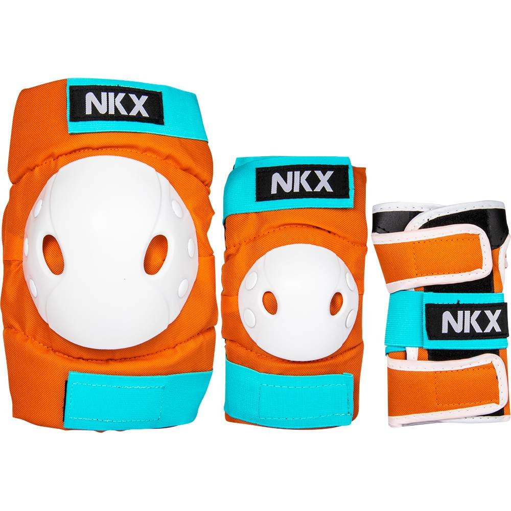 NKX 3-Pack Pro Barn Skyddsset - Knäskydd, Armbågsskydd och Handledsskydd