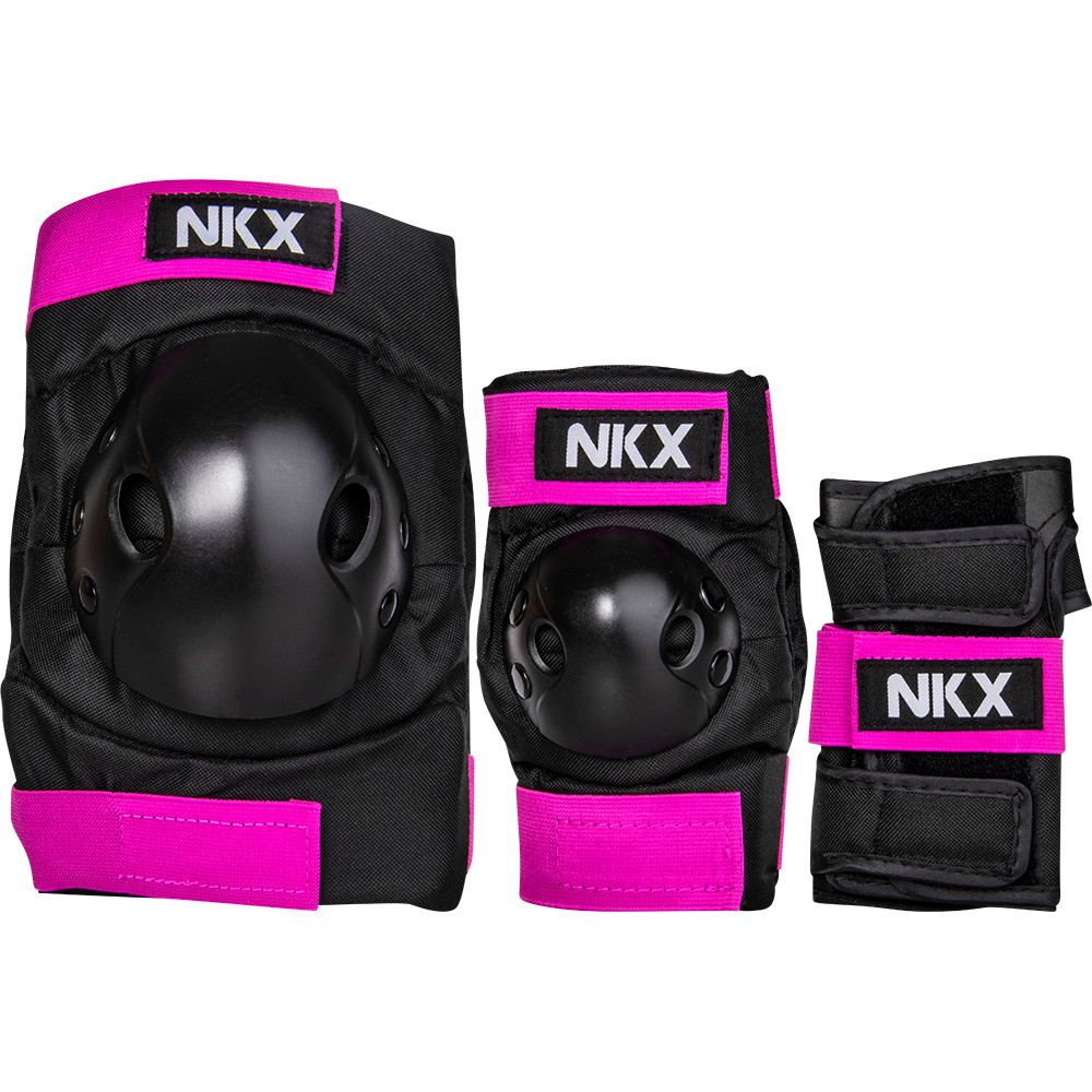 NKX 3-Pack Pro Barn Skyddsset - Knäskydd, Armbågsskydd och Handledsskydd