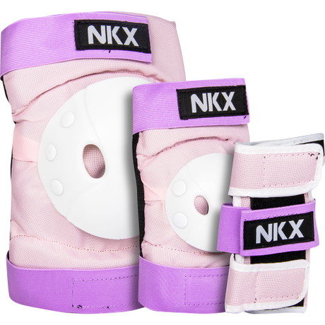 NKX 3-Pack Pro Barn Skyddsset - Knäskydd, Armbågsskydd och Handledsskydd