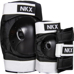 NKX 3-Pack Pro Barn Skyddsset - Knäskydd, Armbågsskydd och Handledsskydd