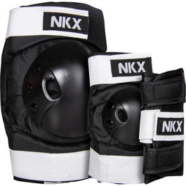 NKX 3-Pack Pro Barn Skyddsset - Knäskydd, Armbågsskydd och Handledsskydd
