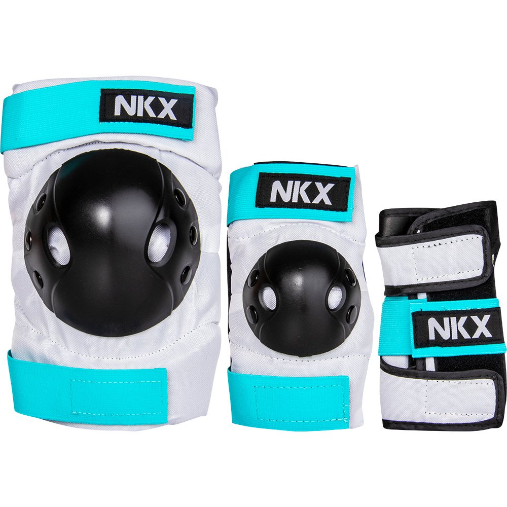NKX 3-Pack Pro Barn Skyddsset - Knäskydd, Armbågsskydd och Handledsskydd