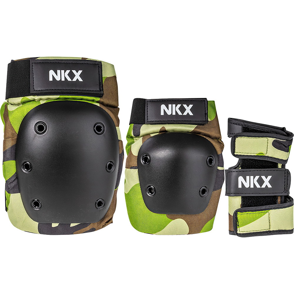 NKX 3-Pack Pro Skyddsset - Knäskydd, Armbågsskydd och Handledsskydd
