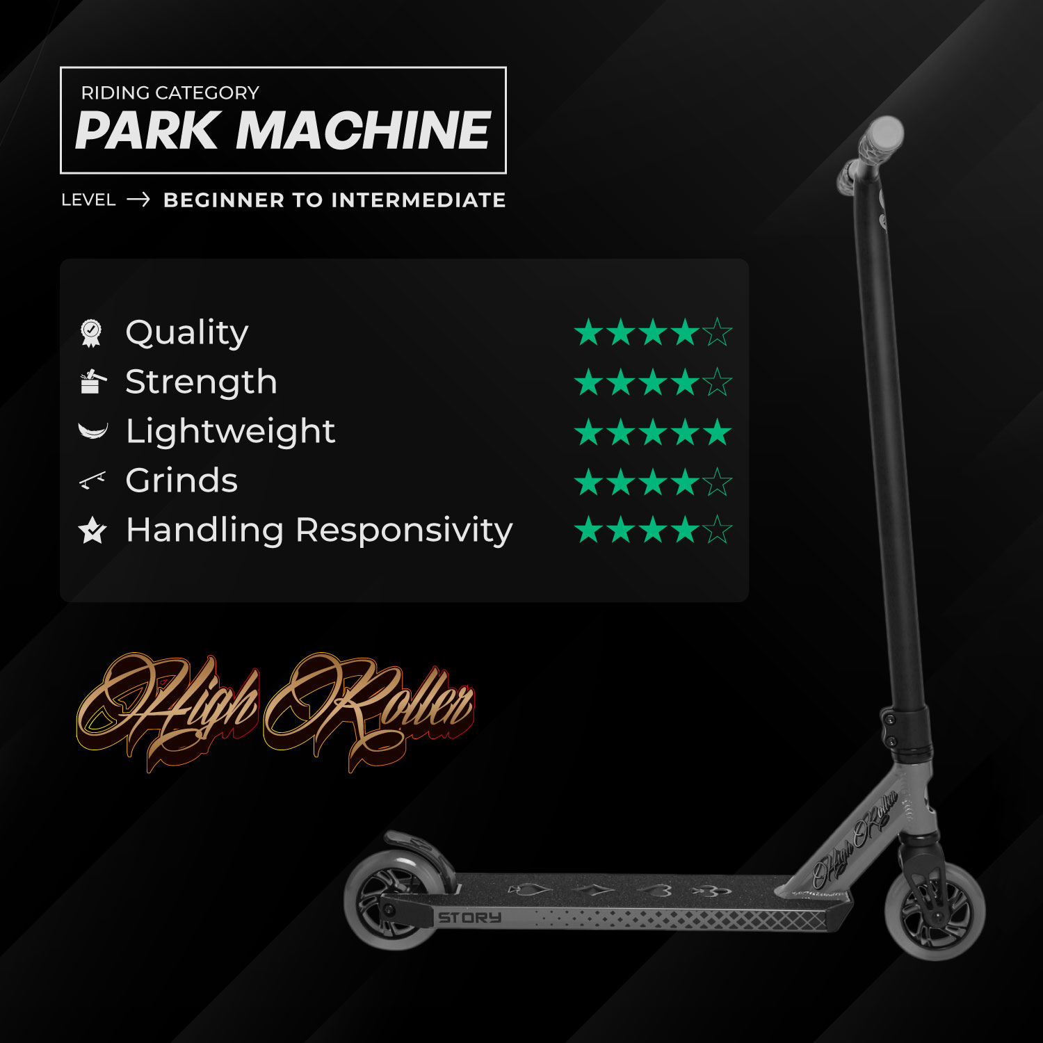 Story High Roller Air Trick Sparkcykel