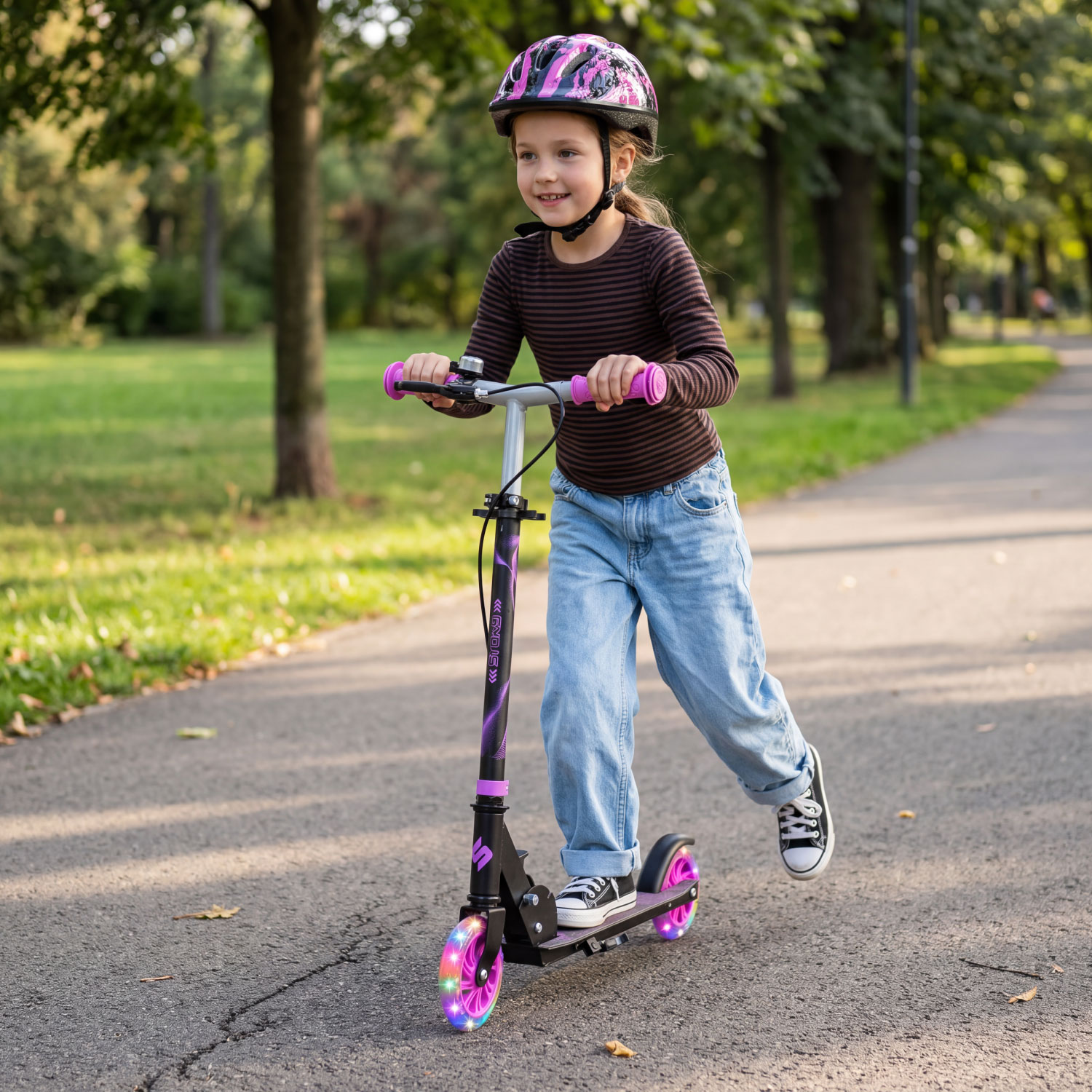 Story Play Barn Sparkcykel med handbroms och LED-hjul