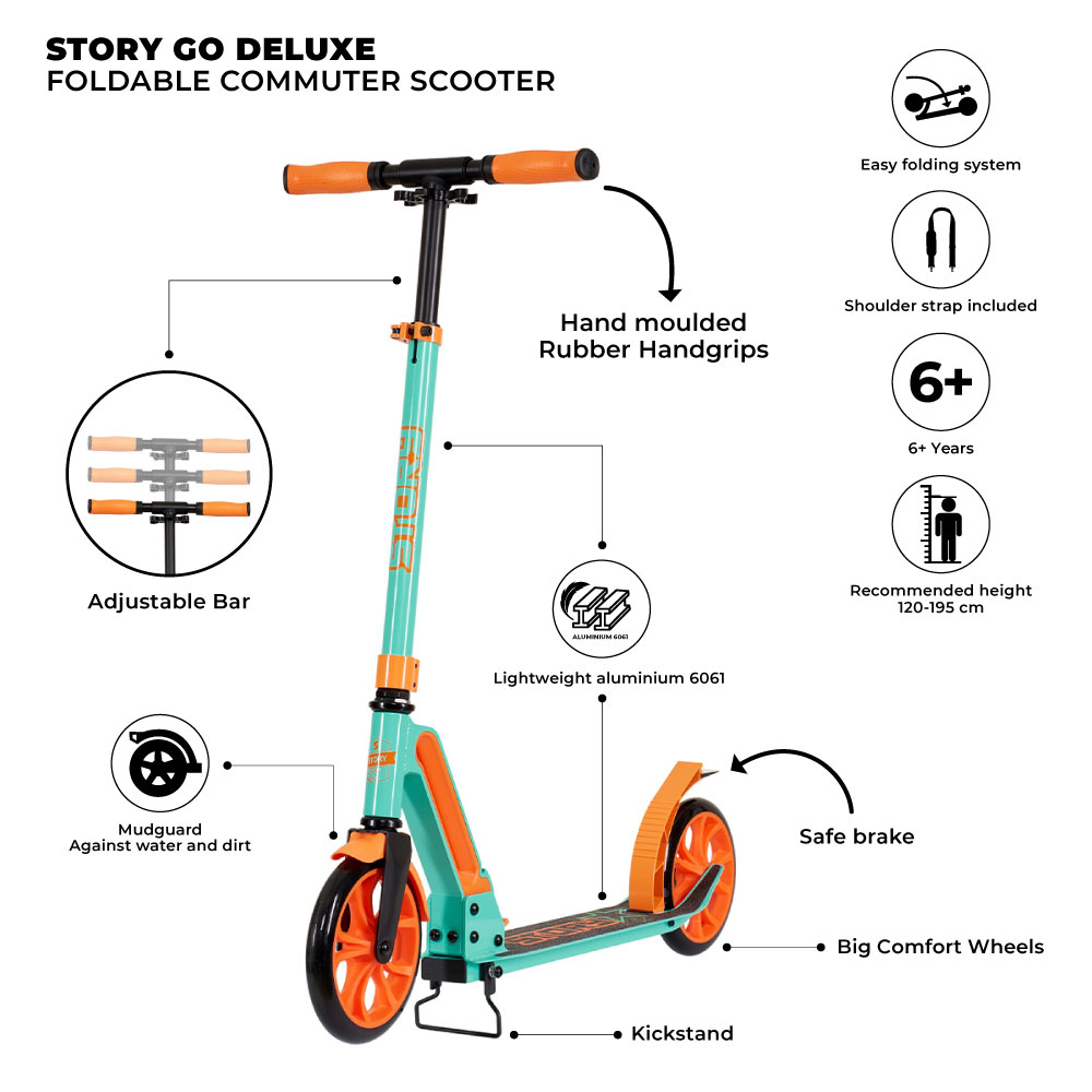 Story GO Deluxe Hopfällbar Sparkcykel