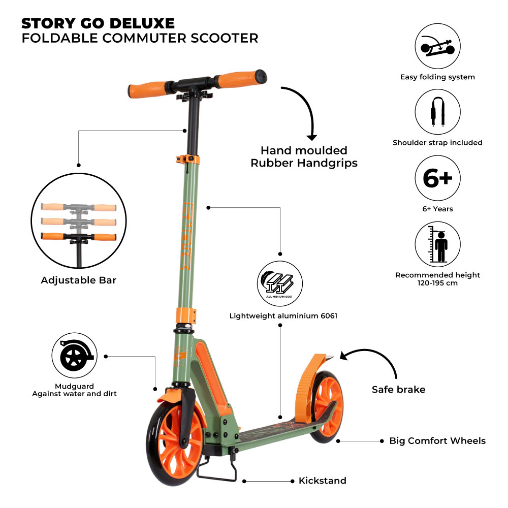 Story GO Deluxe Hopfällbar Sparkcykel