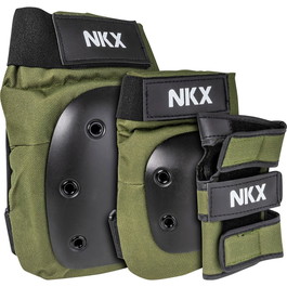 NKX 3-Pack Pro Skyddsset - Knäskydd, Armbågsskydd och Handledsskydd