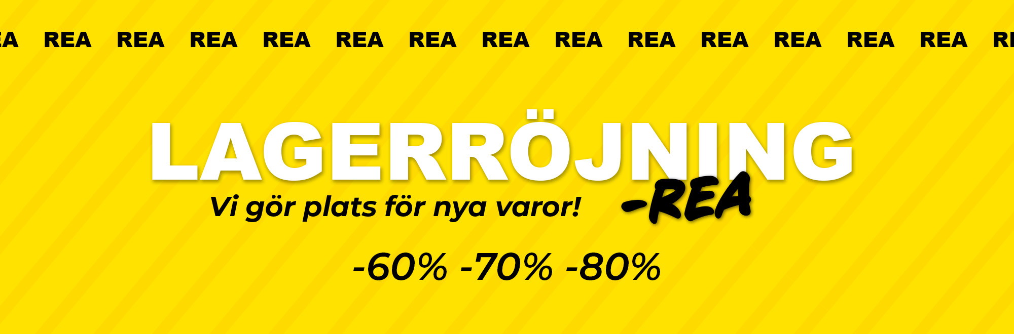 Lagerrensning &ndash; vi g&ouml;r plats f&ouml;r nya produkter. Spara upp till 80%